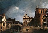 Canaletto Santi Giovanni e Paolo and the Scuola di San Marco painting